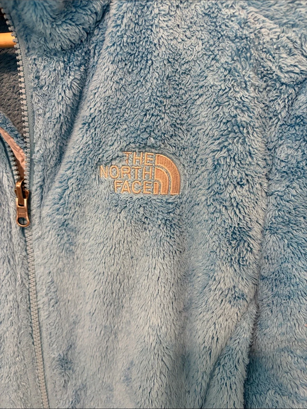 The North Face Plush Light Blue Full‑Zip Fleece Jacket